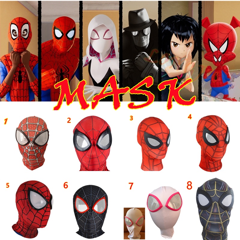 SpiderMan Mask Peter Parker Balaclava Venom Full Head Hood Superhero Spider- Man Cosplay Costume Child / Adult | Shopee Malaysia