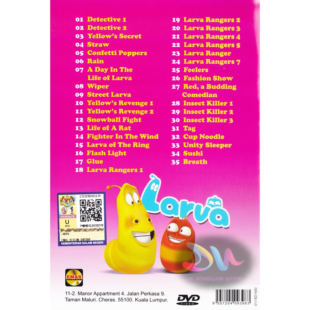 LARVA SEASON 3 - EPISODE 36 - 70 - ANIME DVD