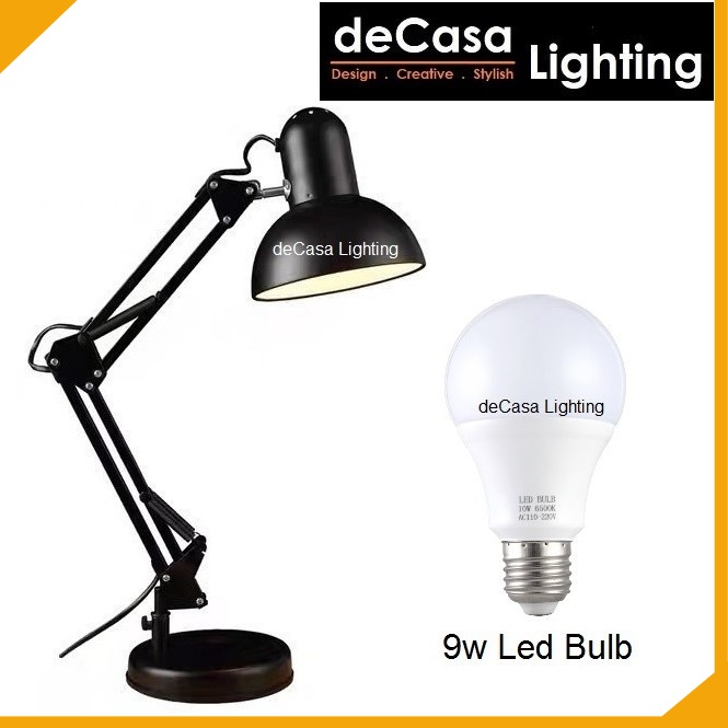 Ready Stock Adjustable Desk Lamp Study, Table Lamp Light Bulb Size