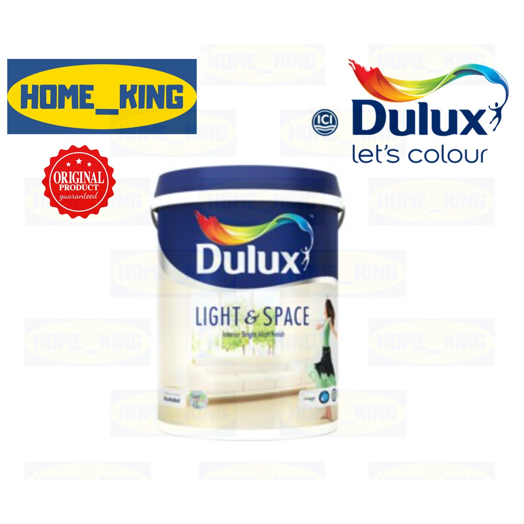 [100 ORIGINAL] 5LT ICI Dulux Light & Space Interior Wall Shopee Malaysia