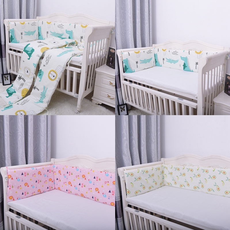 Crib Supplies Cartoon Bed Bumper Baby Kids Bed Protector Cushion