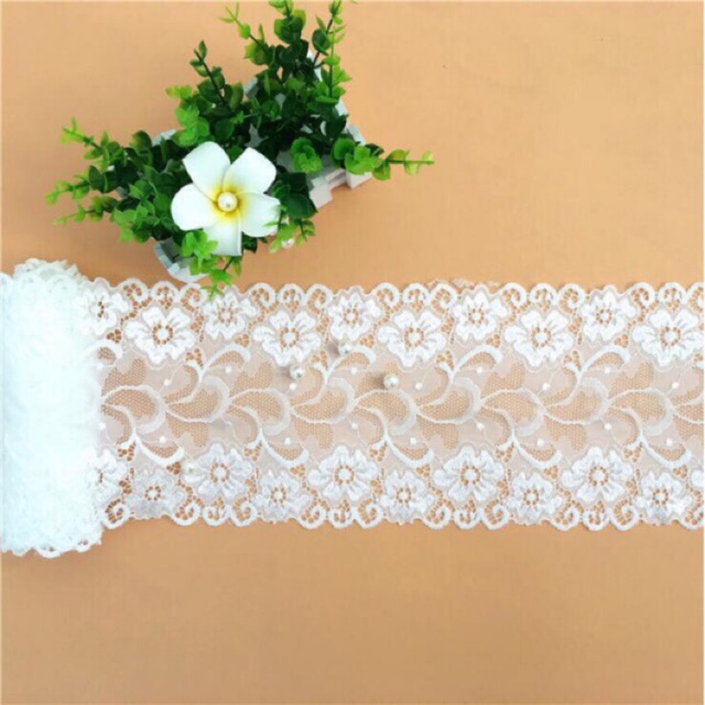 1 Yard Elastic Lace Decorative Underwear Dress Sleeve Wedding Dress