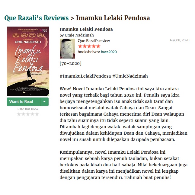 Karyaseni Novel Terbaru : Imamku Lelaki Pendosa : Drama adaptasi : Suamiku Lelaki Pendosa : Umie Nadzimah #4