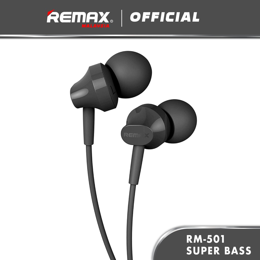 REMAX RM-501 Super Base In-Ear Stereo Earphones With 3.5mm In-Put Jack