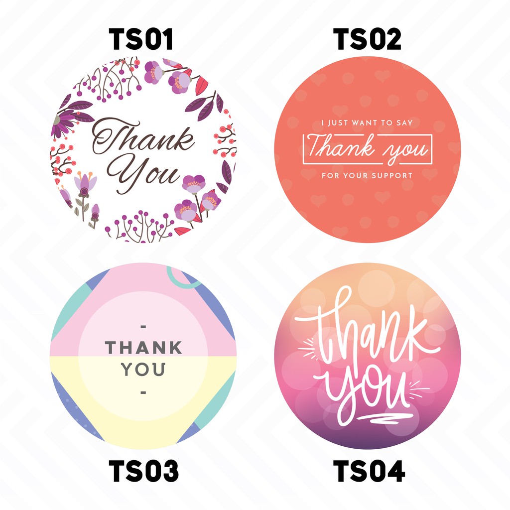 Thank You Sticker - Sticker Thank You - 感恩贴纸 - 感谢贴纸 | Shopee Malaysia