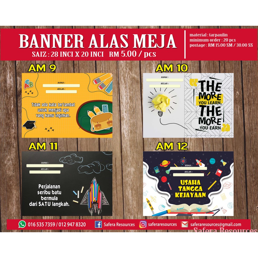 banner alas  meja  sekolah banner alas  meja  murid  sekolah 