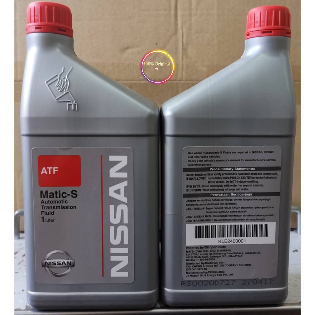 (100 Original) Nissan Atf Matic J/Matic D /Matic S automatic