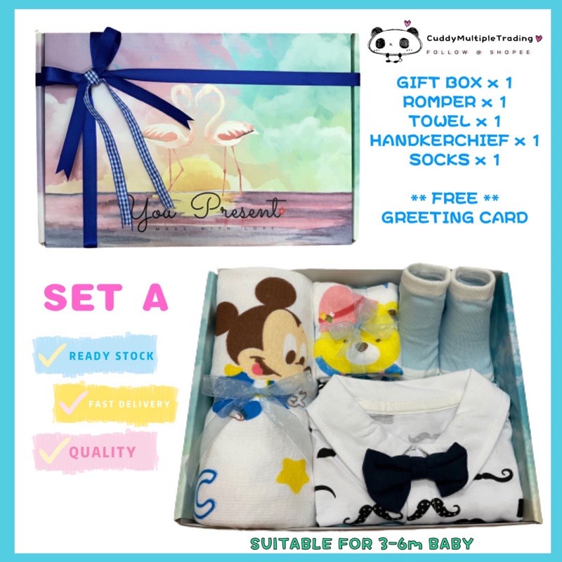 Buy 3 6m Boy Gift For Newborn Baby Boy Hadiah Untuk Baby Lelaki Baby Gift Set Seetracker Malaysia