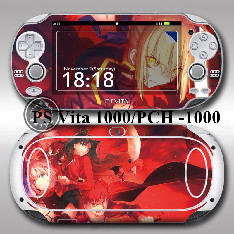 Console Skin Sticker Vinyl Pain Decal Anime For Ps Vita 1000 Fate Stay Night Shopee Malaysia