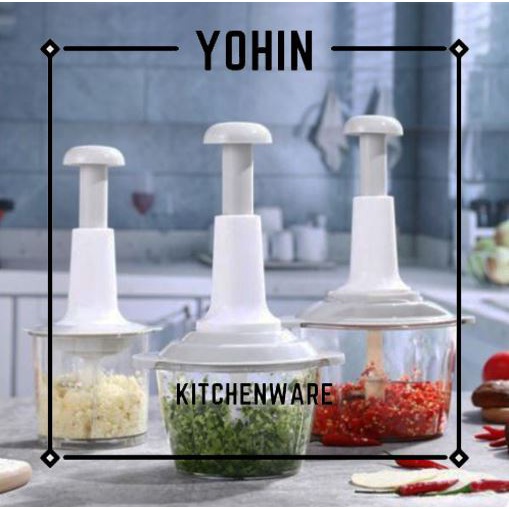 Manual Food Processor Multifunction Gourmet Cuisine Hand Pat Chopper