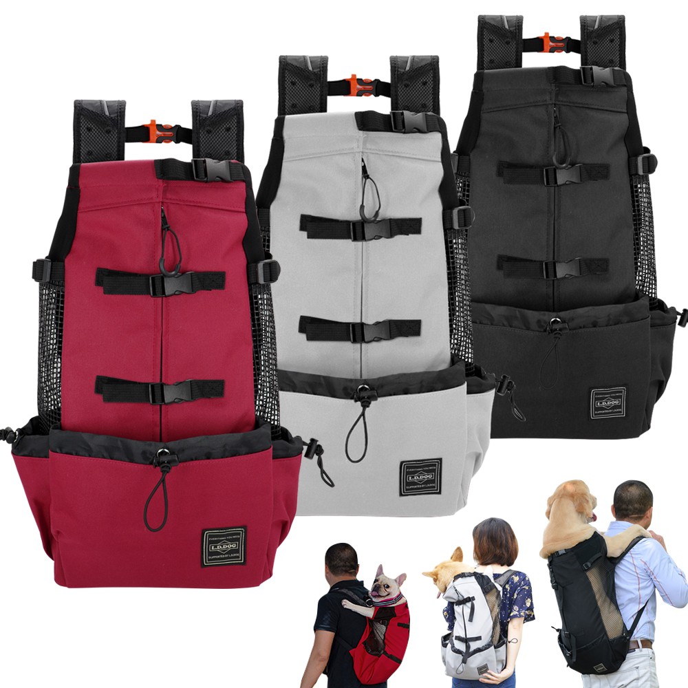 Pet Carrier Backpack Large Dog Bag Travel Sport for Hiking Bike Crate