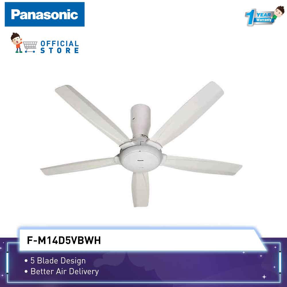 Panasonic Ceiling Fan Bayu 5 5 Blade F M14d5vbwh 56 Inch