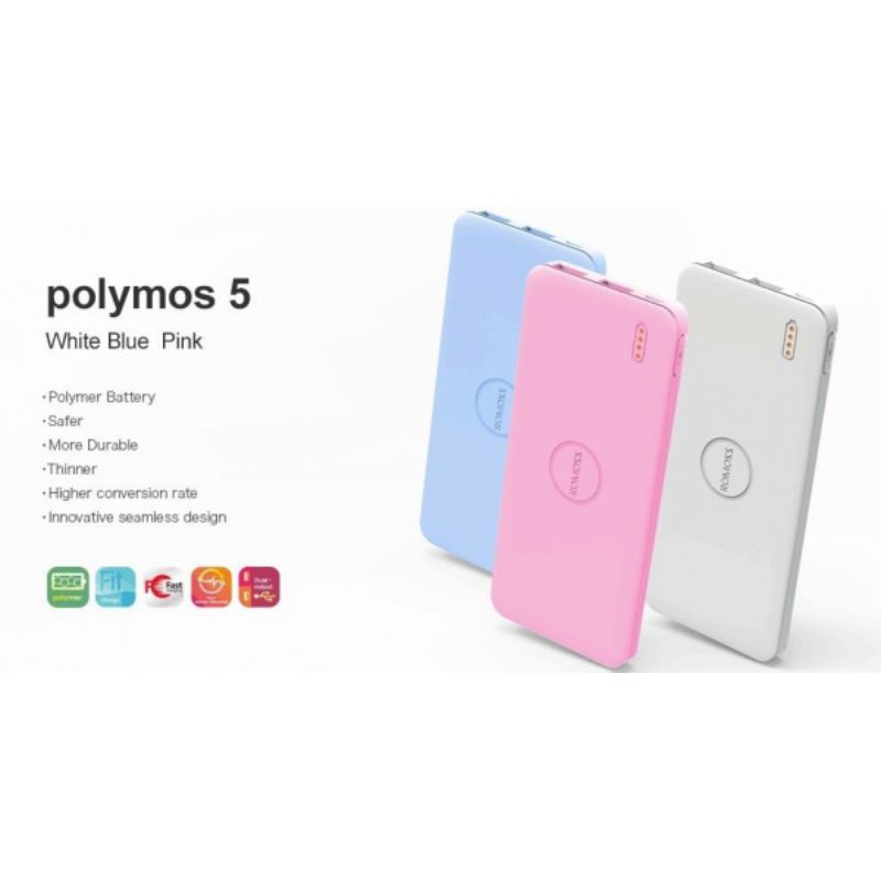 Romoss Polymos Mah Power Bank Portable Charger Shopee Malaysia