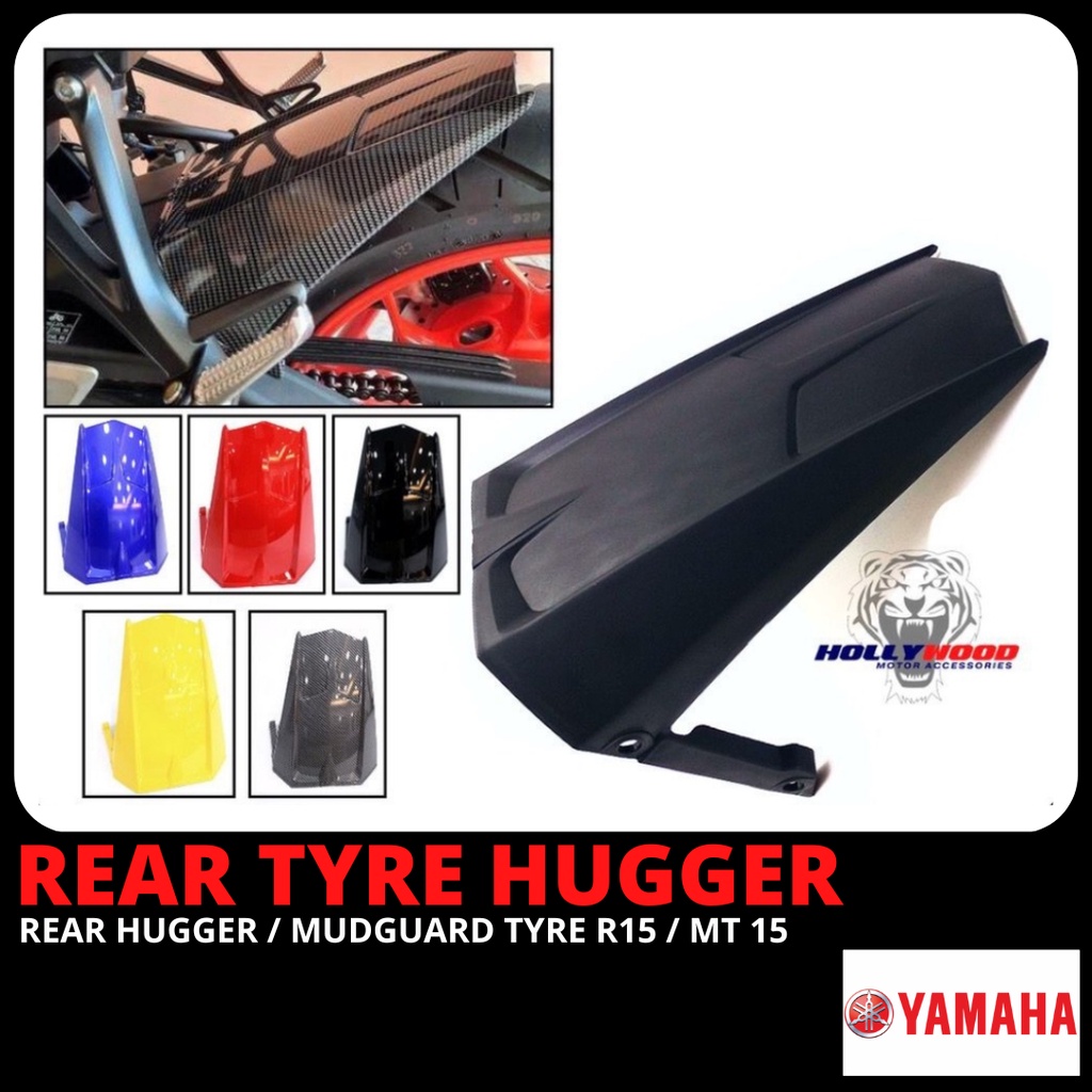 YAMAHA R15 / MT15 REAR HUGGER / TYRE MUDGUARD SWINGARM / TAYAR MAGAT ...