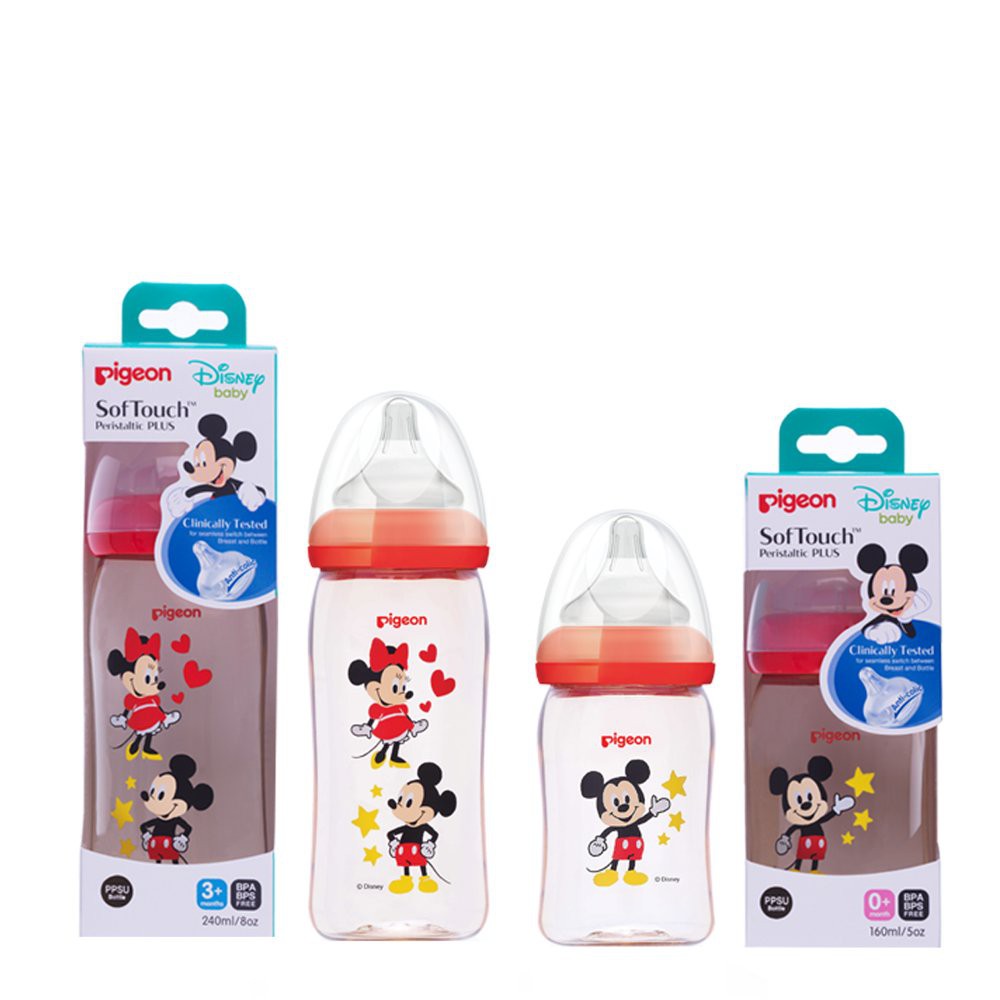 pigeon mickey mouse milk bottle