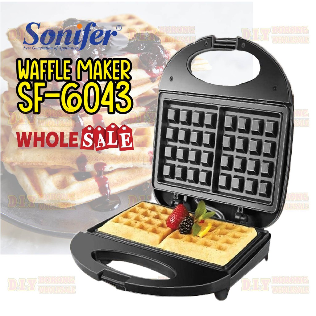 HOT ITEM ‼️ SONIFER Electric Waffle Maker SF-6043 Breakfast Machine / SONIFER Mesin Waffle