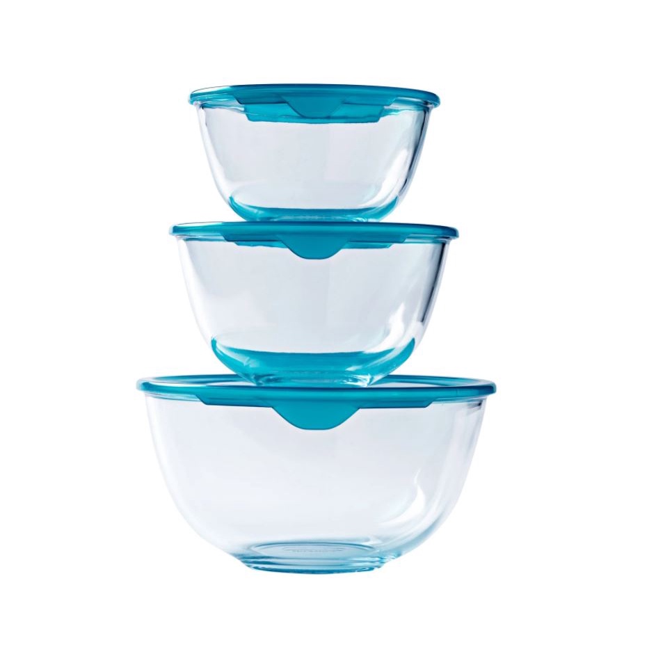 Pyrex Bowl Prep & Store Set of 3 Bowls 0.5L, 1L and 2L Shopee Malaysia