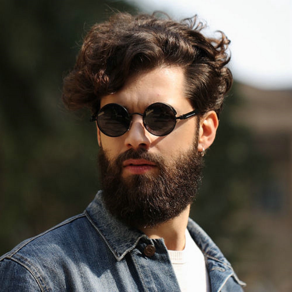 Round punk sunglasses men and women gothic steampunk round sunglasses retro  glasses round brand design | Shopee Malaysia