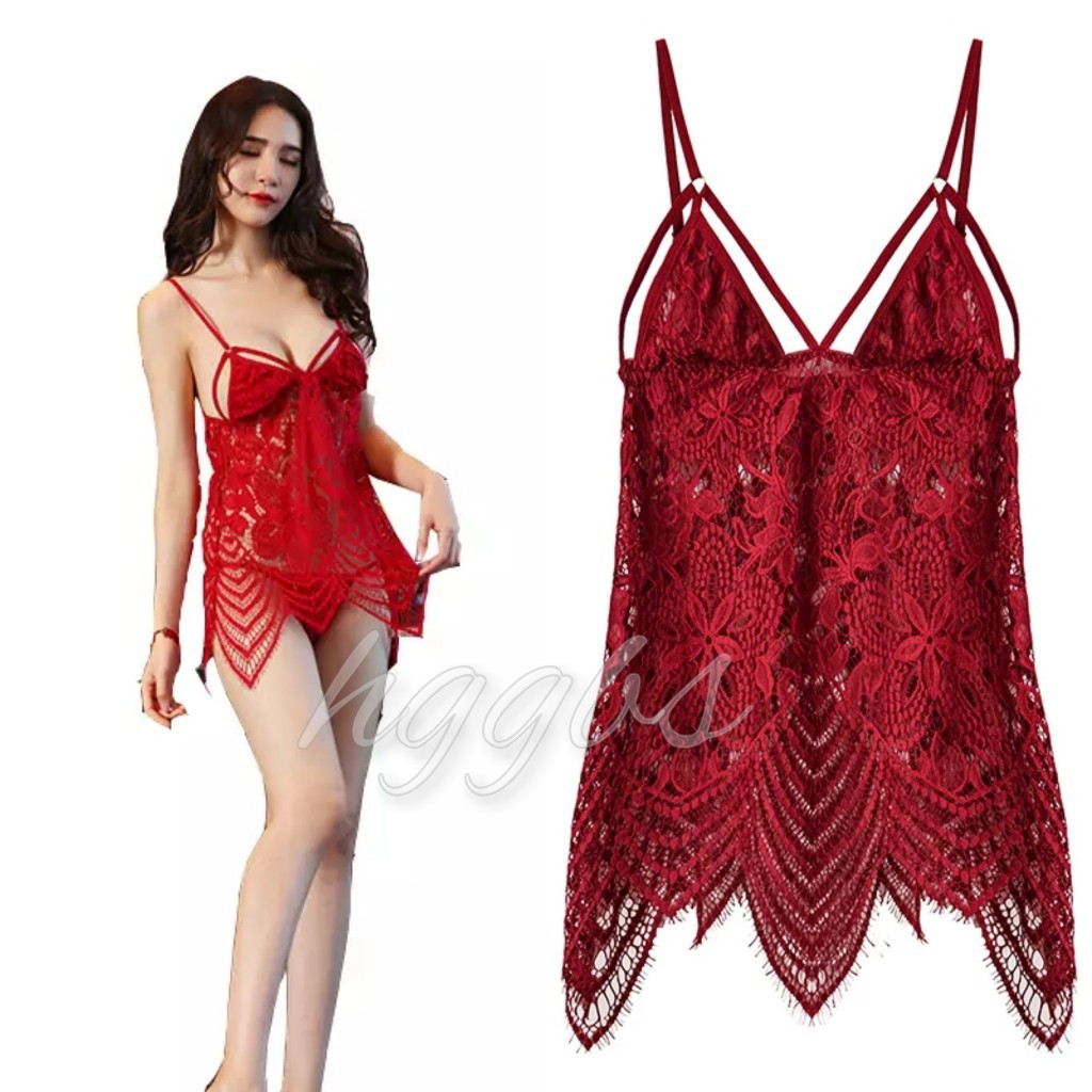 Hggbs Premium Quality Sexy Lingerie Nightwear Dress 