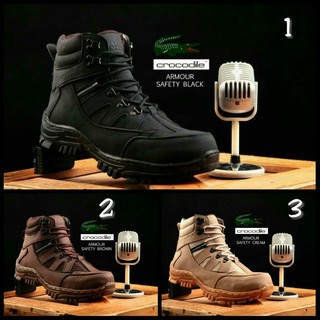 - Crocodile ARMOR Men's Safety Boots Iron Tip Outdoor Work Shoes