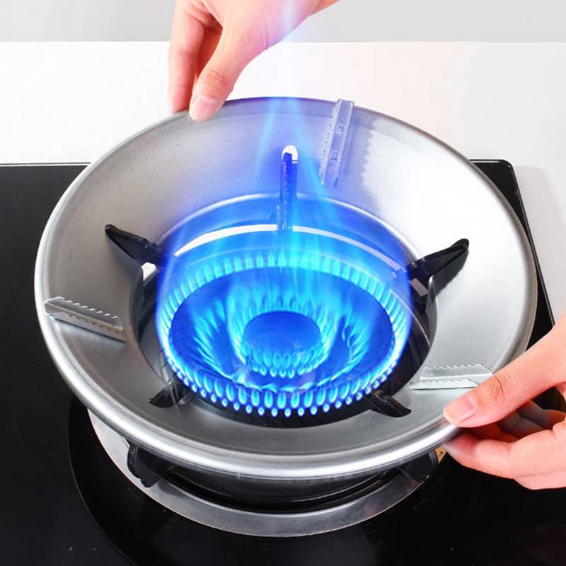 Home Gas Stove Fire Wind Proof Energy Saver Cover Cooktop Mesh Kitchen Cooking Torch Gas Stove