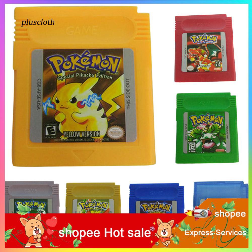 Game Cards Cartridge For Nintendo Pokemon Gbc Game Boy Color Version Console Shopee Malaysia