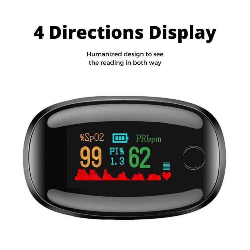Finger Oximeter Fingertip Pulse Oxymeter Spo2 Monitor Oxygen Meter