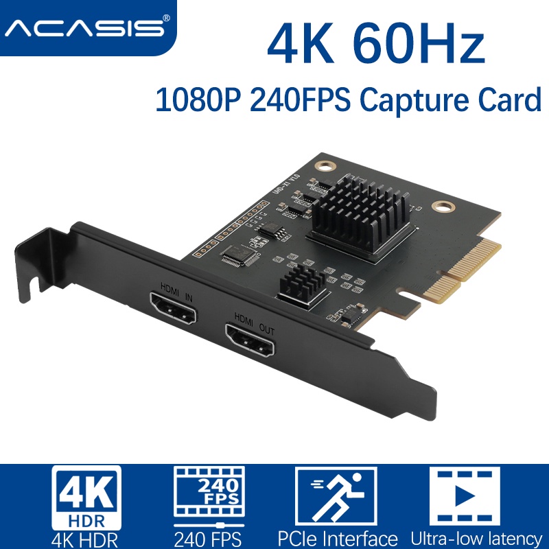 ACASIS Game Capture PCIe Game Capture Card 4K60Hz HDR10 Video Game 