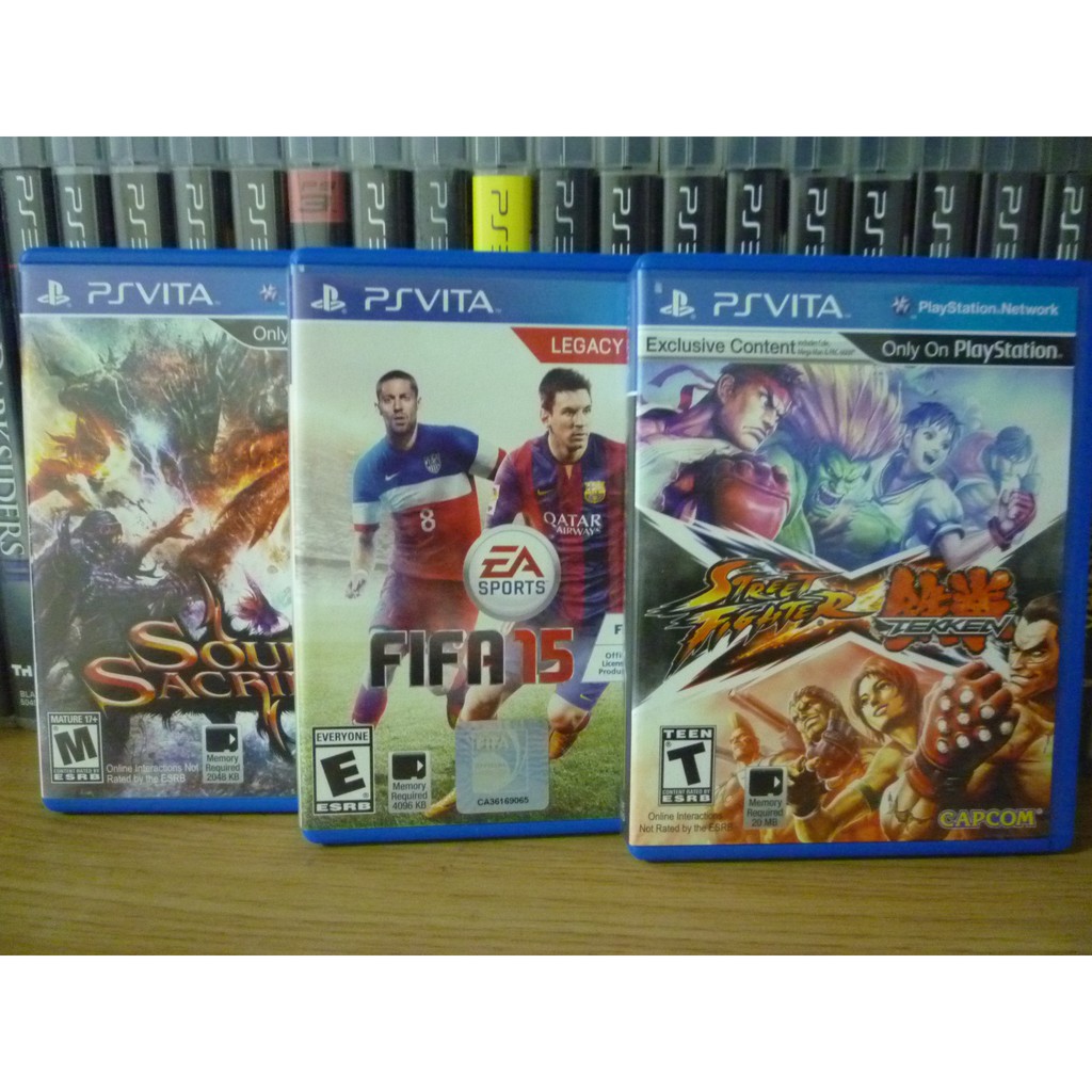 Street Fighter X Tekken Soul Sacrifice Fifa 15 Ps Vita Psv Game Shopee Malaysia