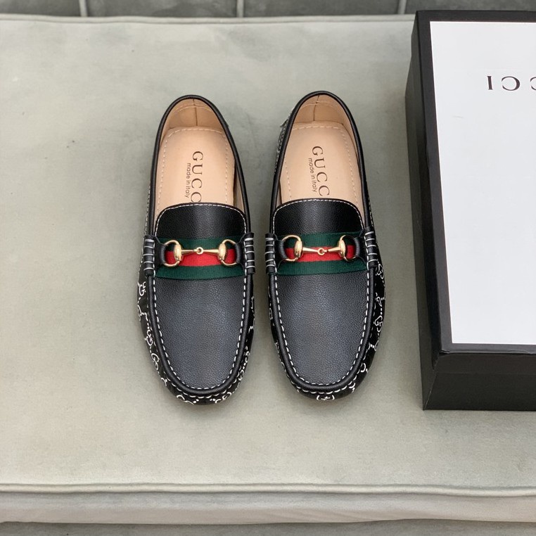 ۞Top Sale️ Malaysia Gucci summer peas shoes men's shoes European station  leather casual leather shoes pedal lazy driving | Shopee Malaysia