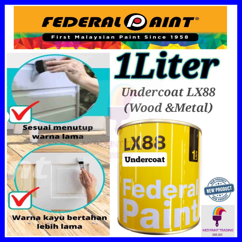 Cat Undercoat Kayu Putih Matt / Wood Undercoat White Matt/Cat Alas Kayu / Undercoat White Matt