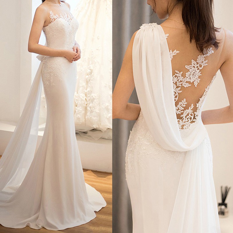 bodycon mermaid wedding dress