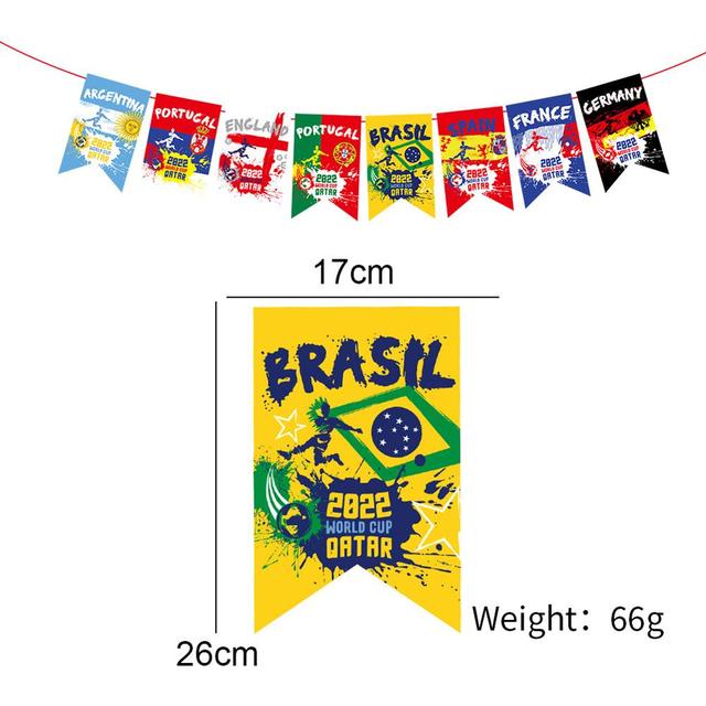 2022 Qatar World England Soccer Flag Party Decoration Hanging Fan