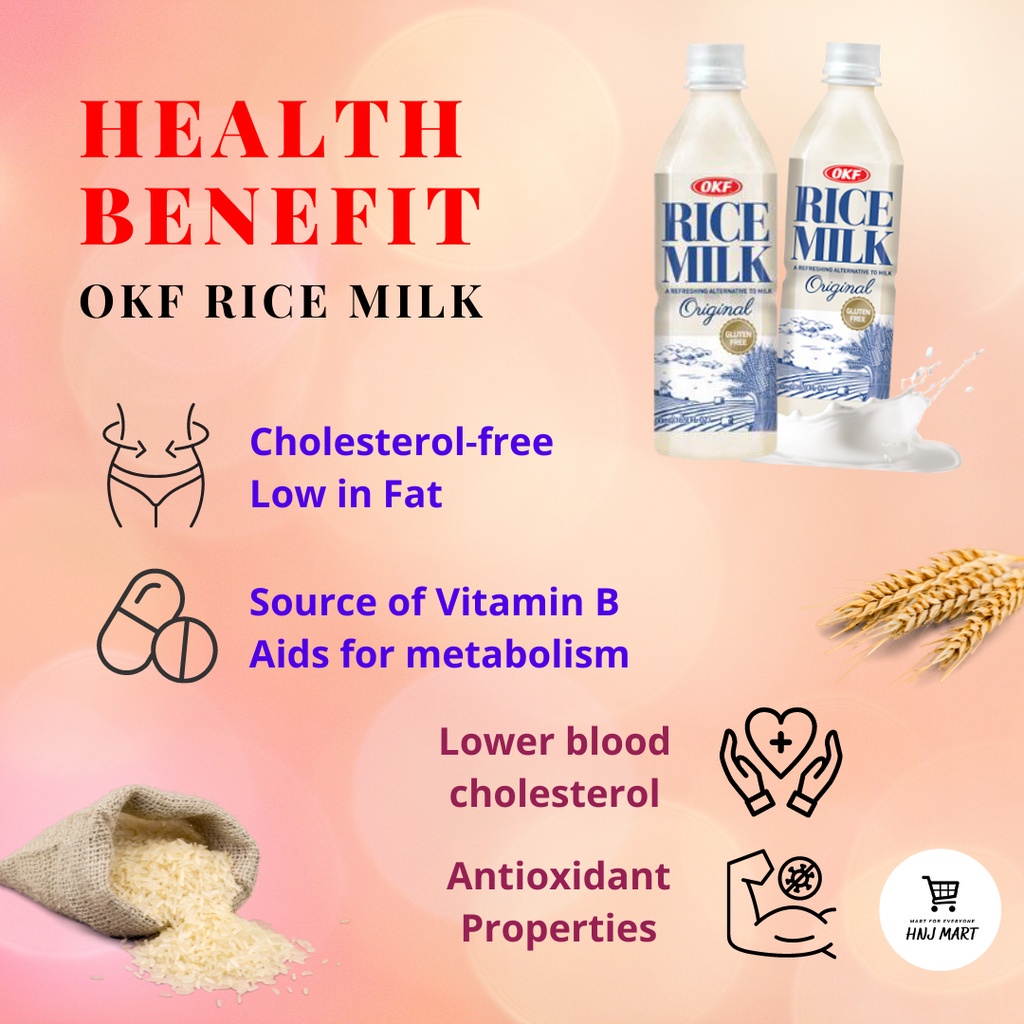 Halal Korea Rice Milk 500ml (Sugar Free) No Sugar Added Health Drink