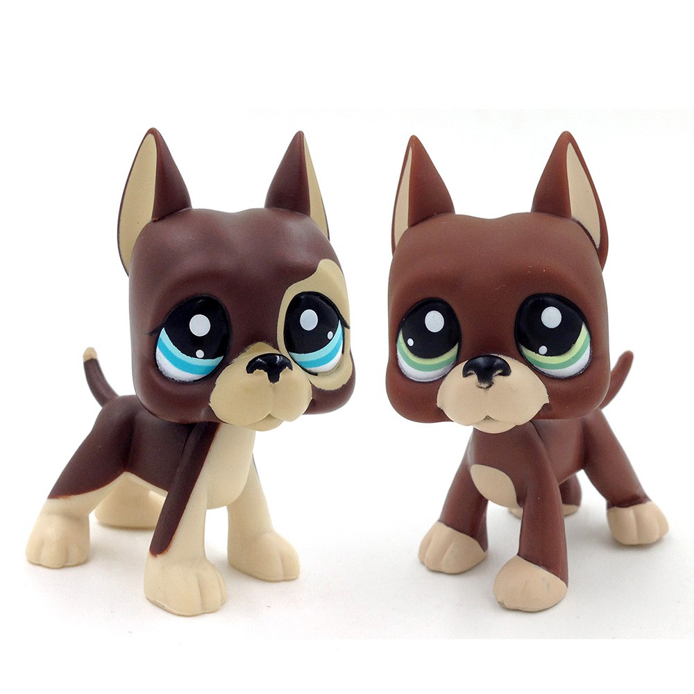 Toys & Hobbies Rare Littlest Pet Shop LPS Brown Great Dane Dog Puppy