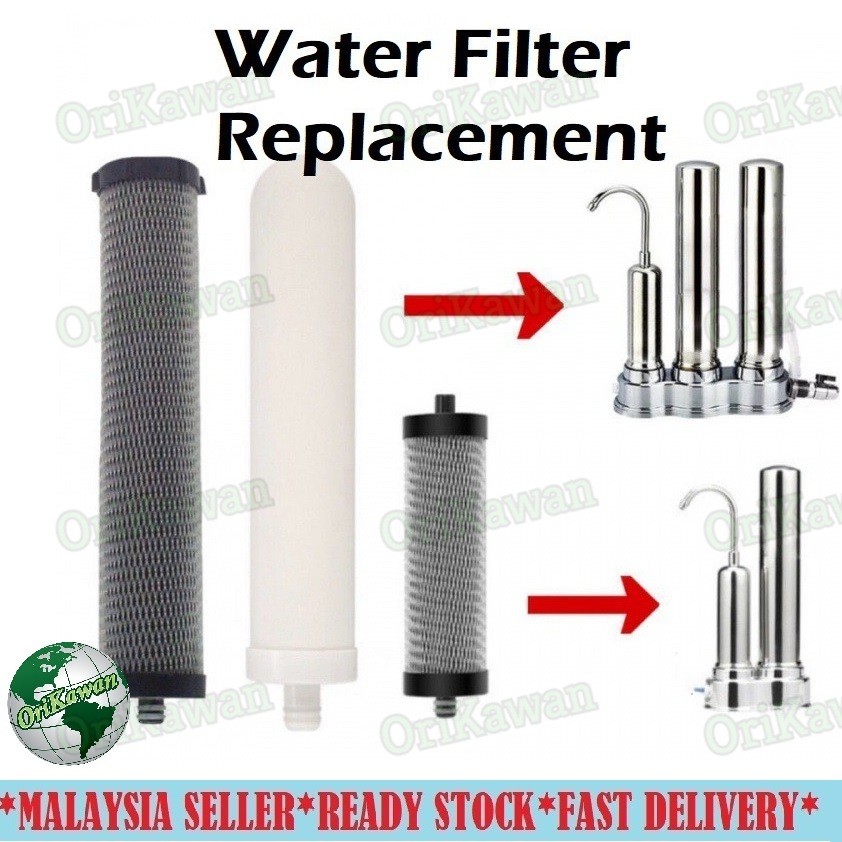 Water Filter Replacement Ceramic Filter Carbon Activated Spare Part