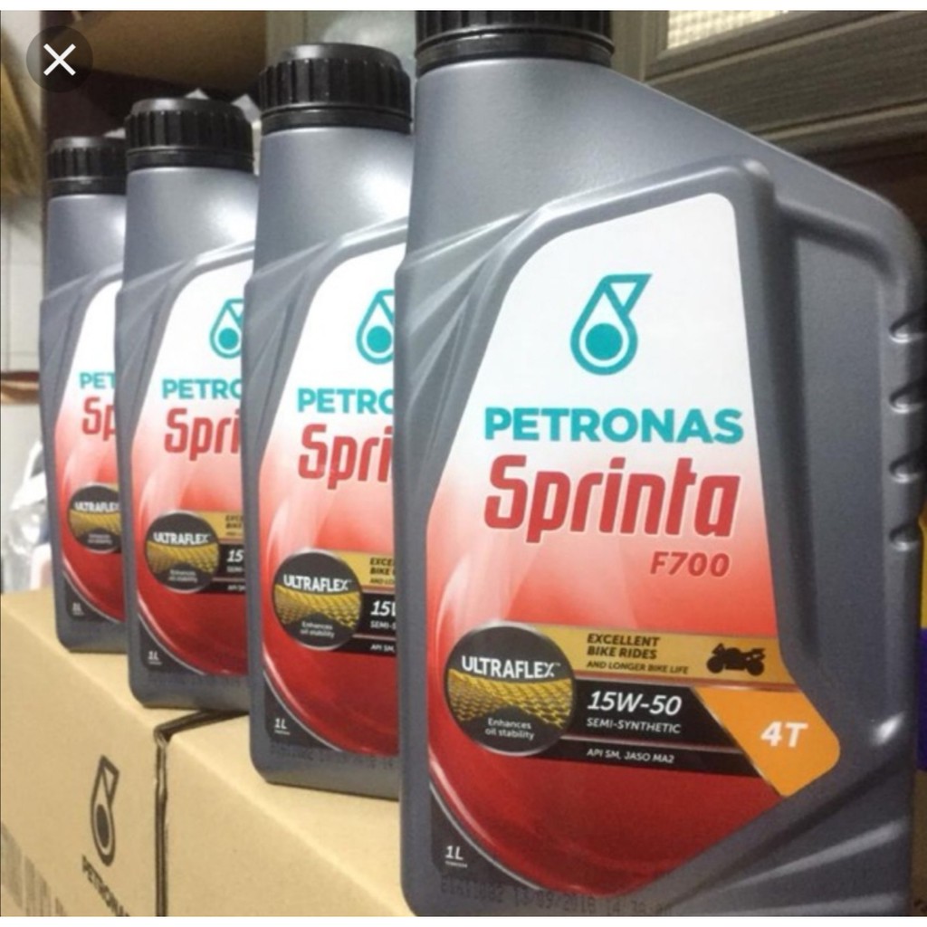 Petronas Sprinta F700 15w 50 44 I Liter Semi Synthetic Motor Oil Minyak Hitam Lubricant 1l Y15zr Lc135 Rs150 100 Ori Shopee Malaysia