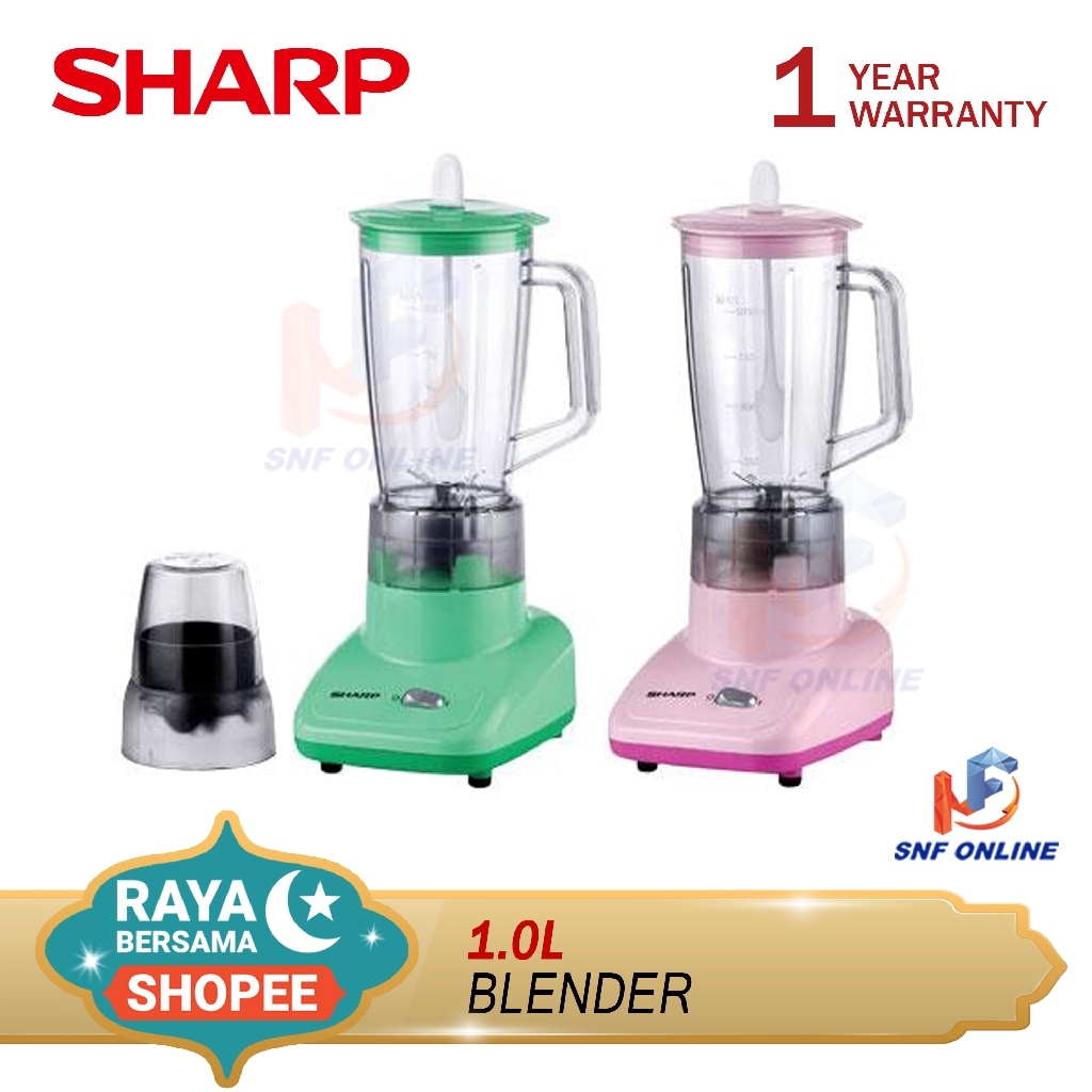 Sharp Blender 1.0L EM110P/G EM110 (Random Colour) Shopee Malaysia