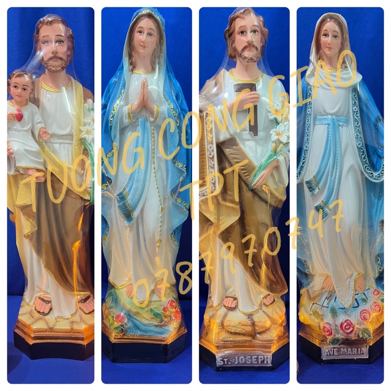 Catholic Statue Maria Mother Statue, St. Giuse (Mary, Joseph) 40cm