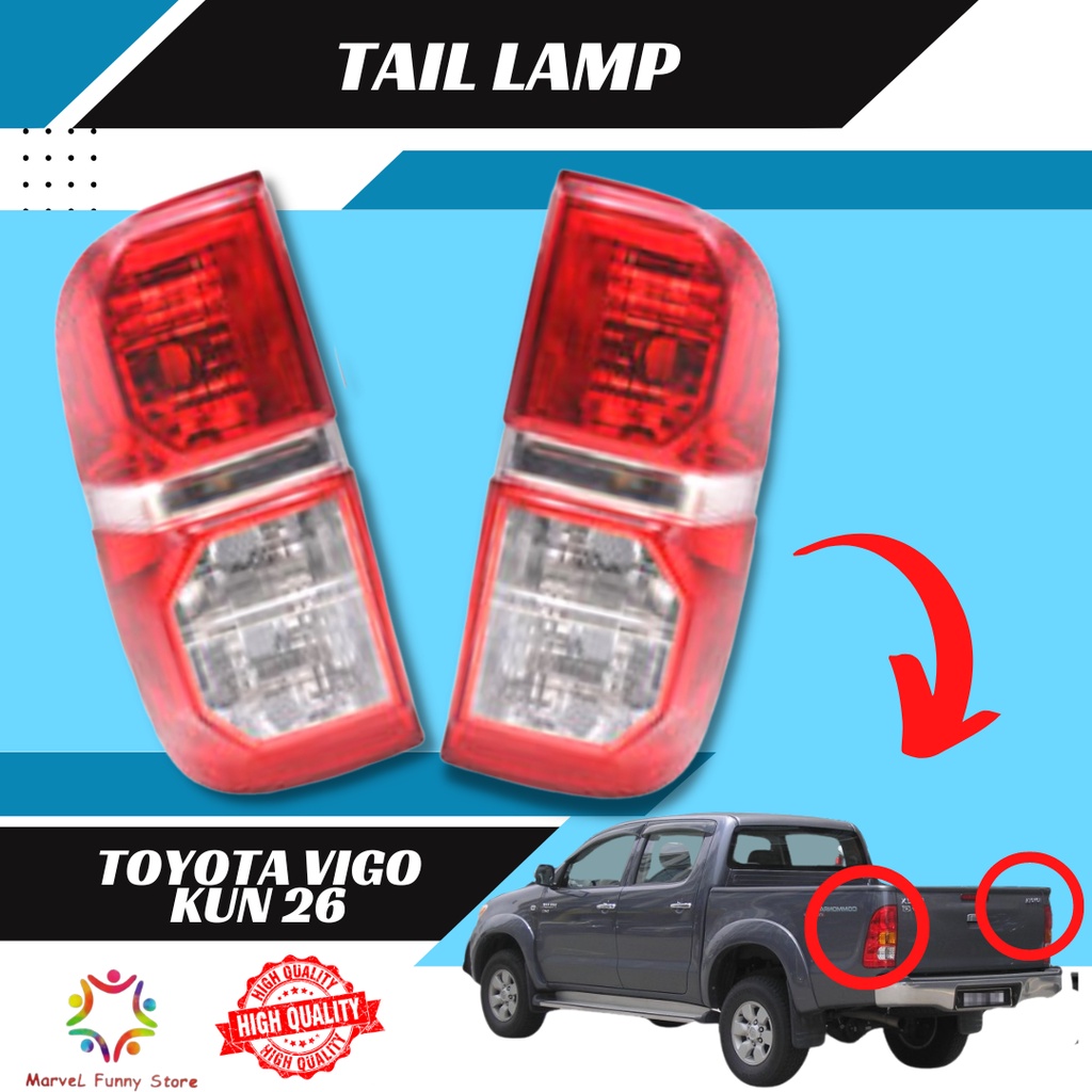 Toyota Hilux Vigo Kun Tail Lamp Lampu Belakang Oem Original