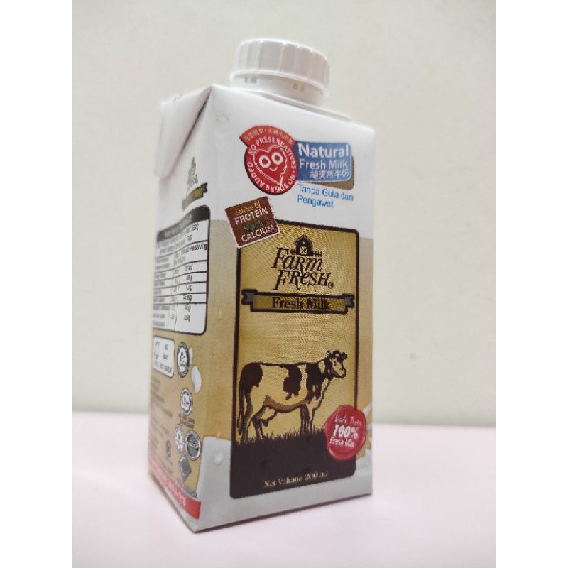 Farm Fresh UHT Pure Milk 200ml Shopee Malaysia
