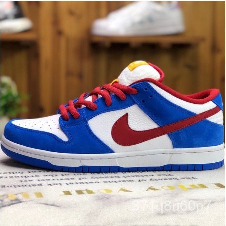 nike sb dunk low blue and red