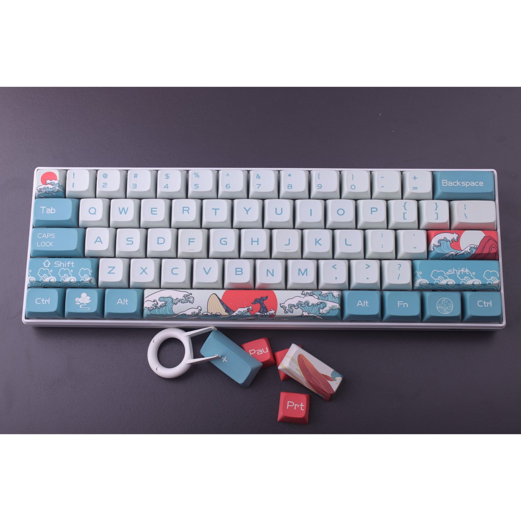 Coral Sea Keycaps 61 Keycaps Xdapbt Keycaps Gk61 Cherry Mx Switch