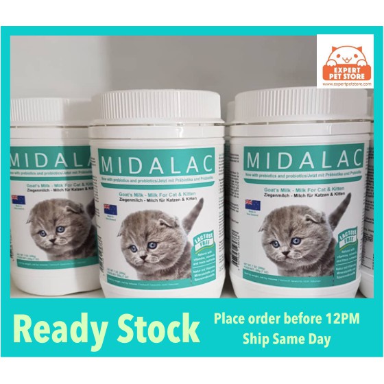 Midalac Goat Milk For Cat & Kitten (200g) (ORIGINAL) Susu Kucing