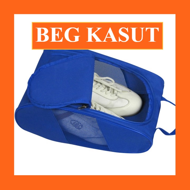 Beg Kasut Ada Lubang Ruang Udara Shoe Bag Travel Shoe Storage Bag Travel Organizer Travel Shoe