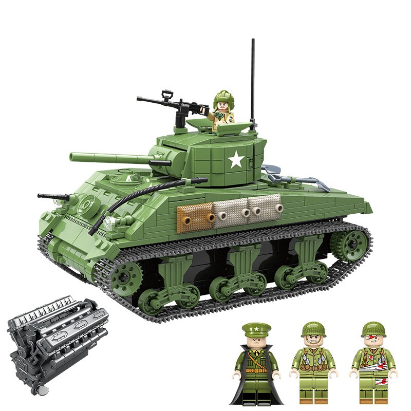 sherman tank lego