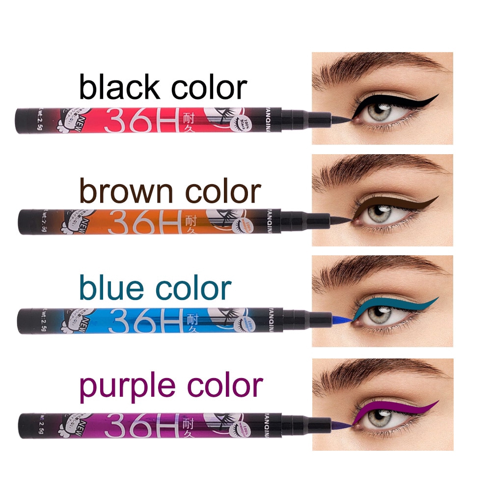 purple and black eyeliner