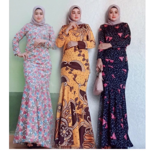 baju kurung kembang payung