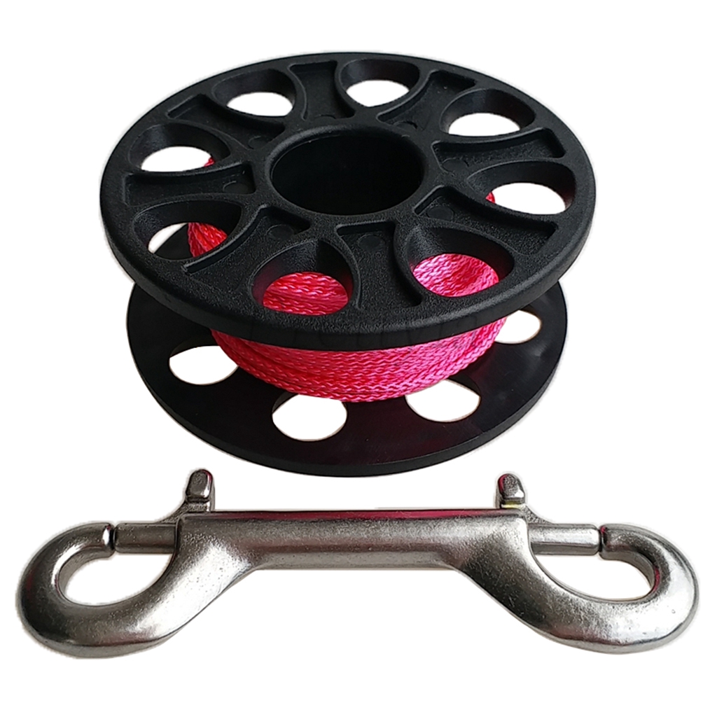 Orange Line Diver Tool Scuba Diving Dive Compact Finger Spool Reel 98ft