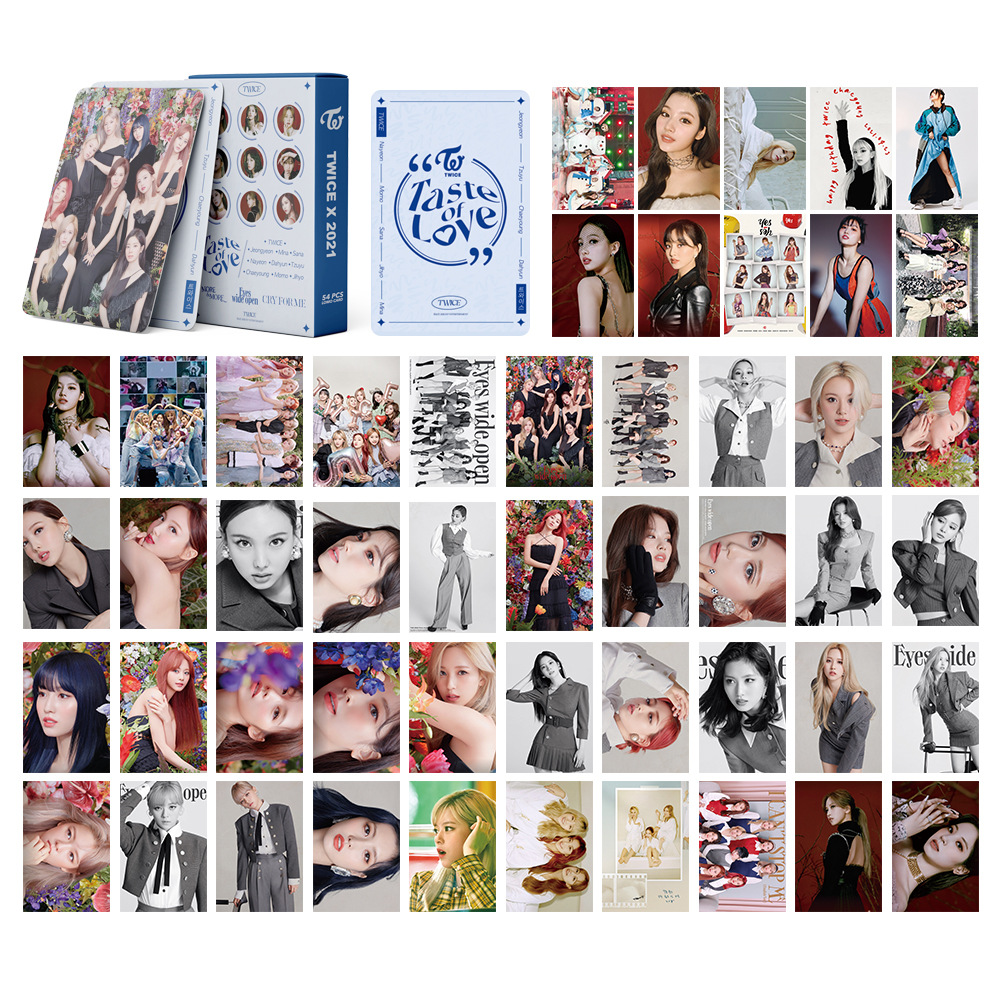 Twice Taste Of Love Album Photocard Lomo Card 54pcs Box Shopee Malaysia